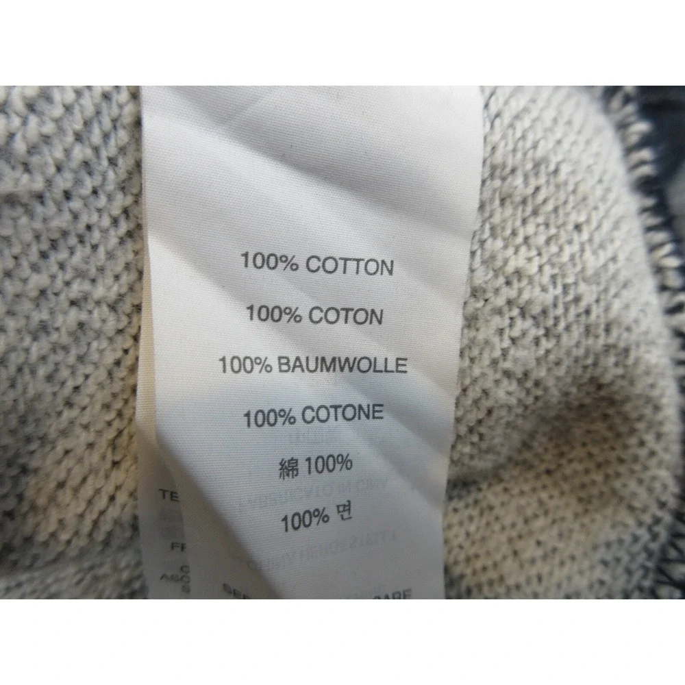 J Crew Sweatshirt Mens Medium Blue Vintage Fleece Full Zip Mock Neck Pockets